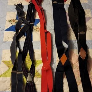 Men's suspenders lot of 5